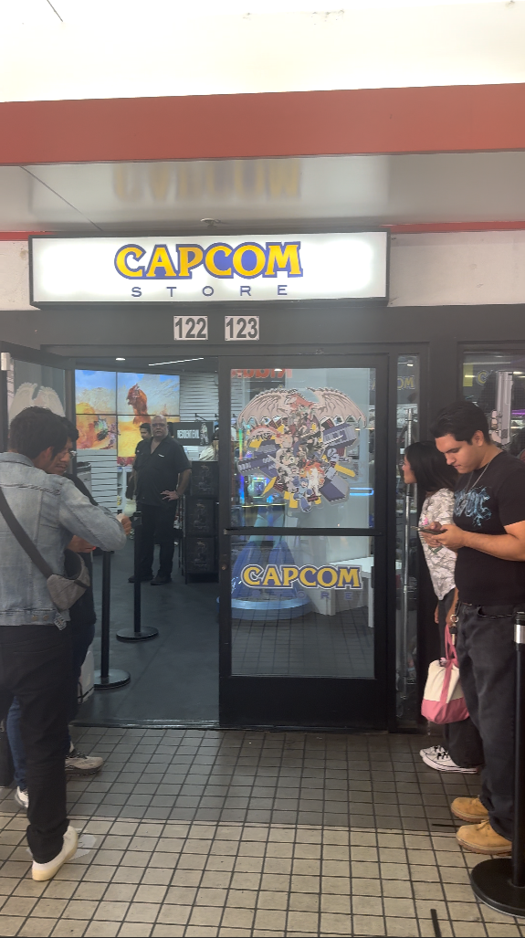 Entrance to the Capcom Store pop-up at Little Akihabara in Little Tokyo